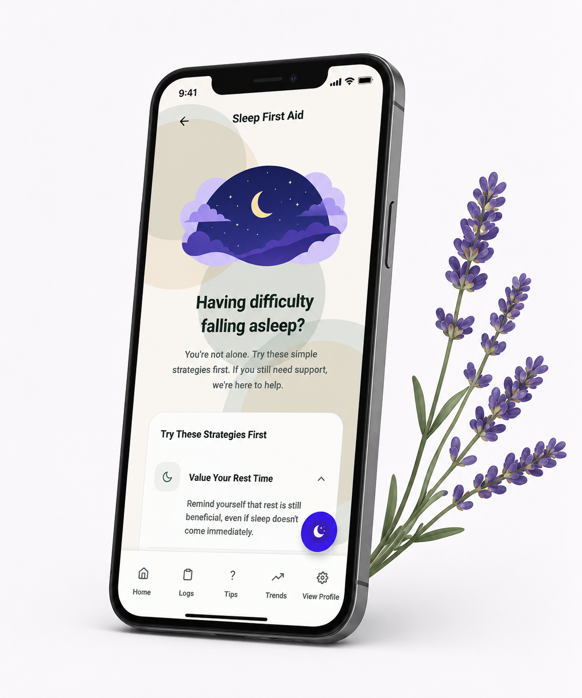 Sleep First Aid App